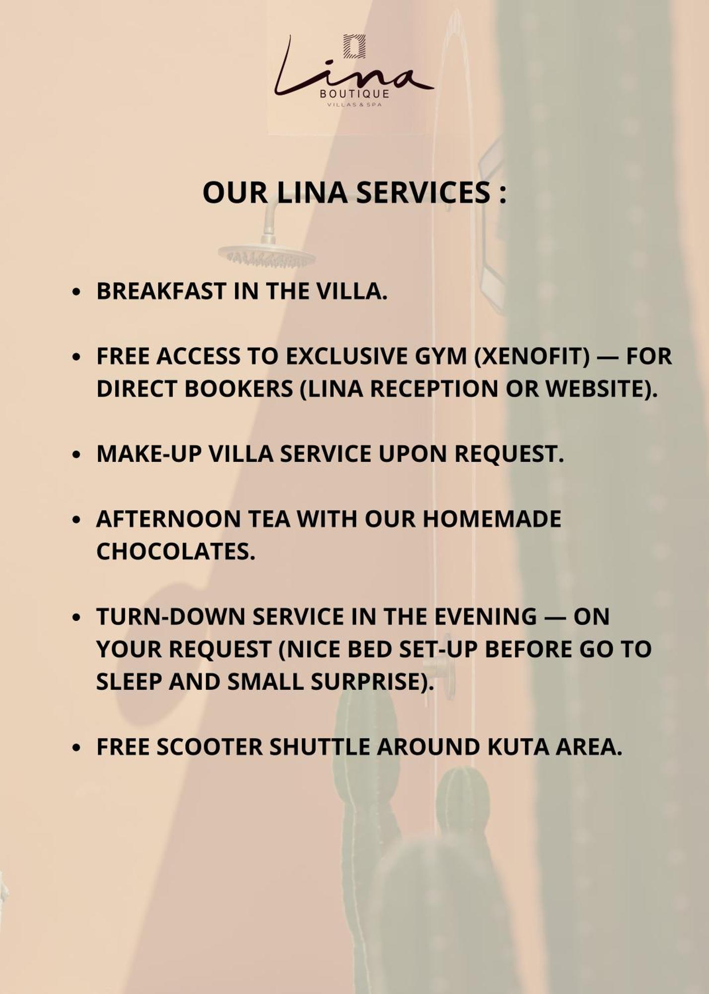 Lina Boutique Villas And Spa Kuta (Lombok) Exterior foto